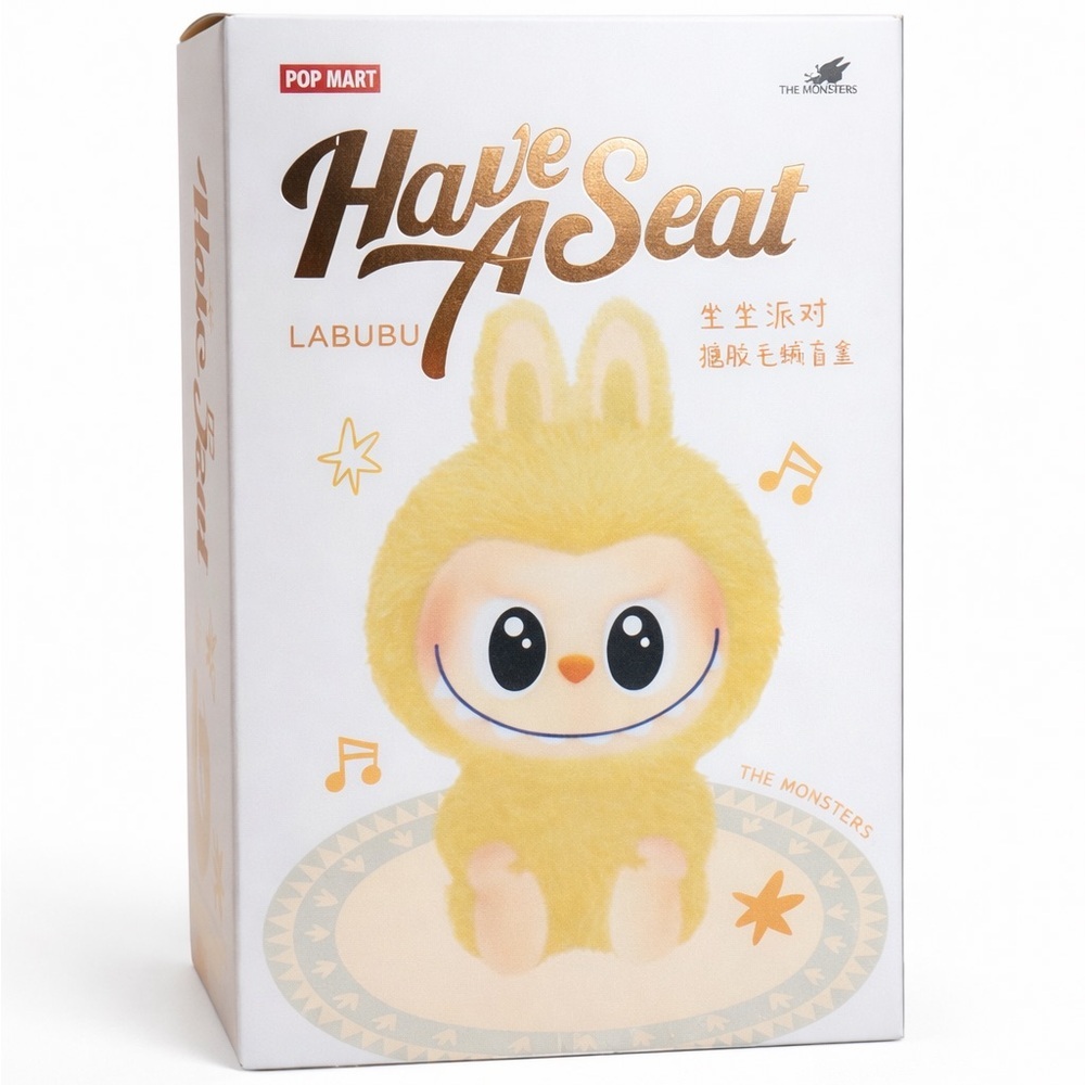 POP MART LABUBU Have A Seat Plush Vinyl Blind Box Figurine NEW Sealed Collectibl